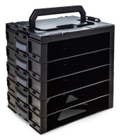 Sortimo i-BOXX Rack 6100000339 Gereedschapskist (leeg) ABS Zwart - thumbnail