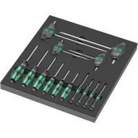 Wera 9712 schuimrubberen inzetstuk met torx hf-schroevendraaiers set 1, 14-delig (zwart/grijs, in schuiminzet voor werkplaatswagen) - thumbnail