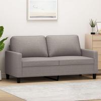 Tweezitsbank 140 cm stof taupe - thumbnail