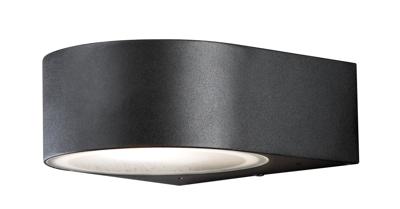 Wandlamp teramo e27 17x7cm matzwart Konstsmide - Konstsmide