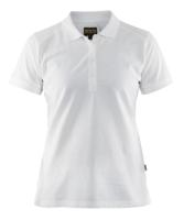 Blåkläder Dames poloshirt piqué 33901050 | Wit | Maat L - 7330509500309 - thumbnail
