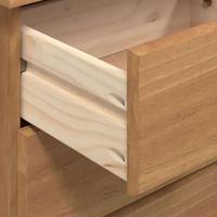 Bureau met lade ASKIM Bruin 95 x 40 x 75 cm Massief grenenhout - thumbnail