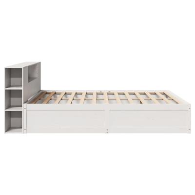 Bedframe zonder matras massief grenenhout wit 200x200 cm