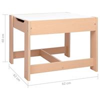 Kindertafel met 2 stoelen MDF - thumbnail