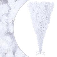 VidaXL Kunstkerstboom met standaard omgekeerd 240 cm wit - thumbnail