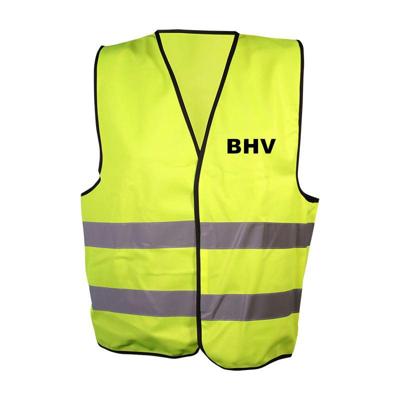 Hesje geel BHV opdruk voor/achter - BHV V+A