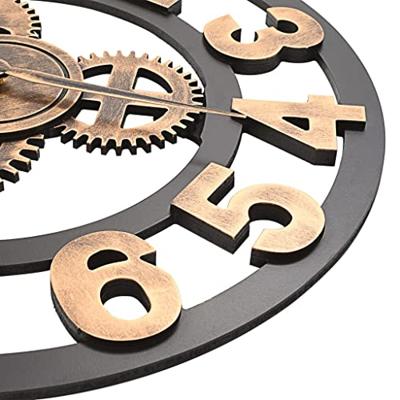 VidaXL Wandklok 58 cm metaal goudkleurig en zwart