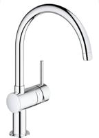 Grohe Minta Keukenkraan Met Draaibare Ronde Uitloop Chroom - thumbnail