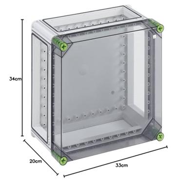 Spelsberg GTI 2-t Installatiebehuizing 320 x 320 x 179 Polycarbonaat Grijs 1 stuk(s)