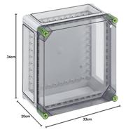 Spelsberg GTI 2-t Installatiebehuizing 320 x 320 x 179 Polycarbonaat Grijs 1 stuk(s) - thumbnail