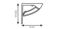 Tafelkleedclip Tescoma Presto Wit (4 Stuks) - thumbnail