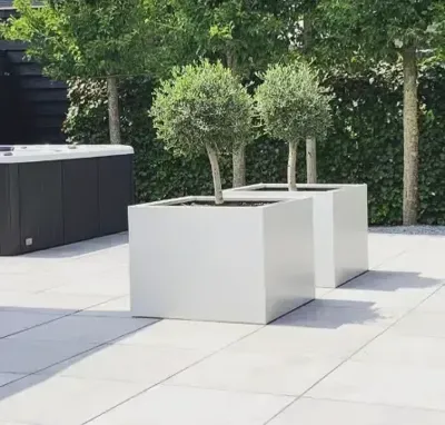 GLM plantenbak Casablanca Zonder bodem Wit 60x60x60cm GLM plantenbak Casablanca Zonder bodem Wit 60x60x60cm