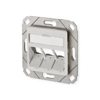 Metz Connect Modul Dose 3Port UPk unbest.RW Netwerkdoos Inbouw (in muur) Inzet met centraalstuk Zonder connectoren 3 poorten Zuiver wit (RAL 9010) - thumbnail