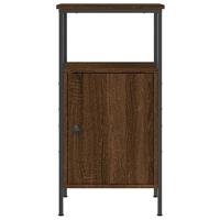 Nachtkastjes 2 st 41x31x80 cm bewerkt hout bruin eikenkleur - thumbnail