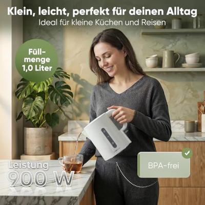 Clatronic WK 3834 waterkoker 1 l 900 W Wit