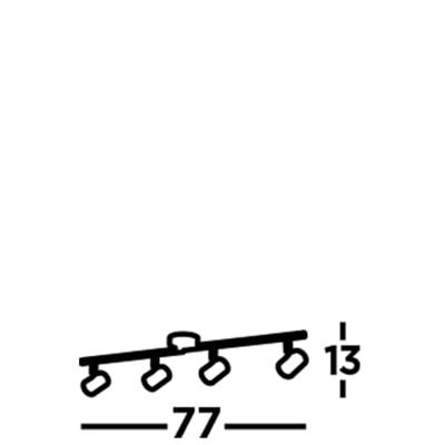 Searchlight Witte plafondspotRollo - 3174WH