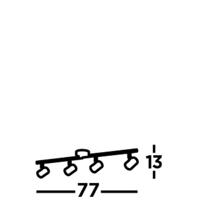 Searchlight Witte plafondspotRollo - 3174WH - thumbnail