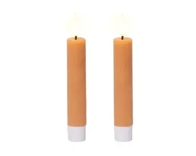 Lumineo leddinerkaars d2h14cm 2st oranje