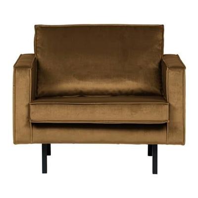 WOOOD Fauteuil 'Rodeo' Velvet, kleur Honing (geel)