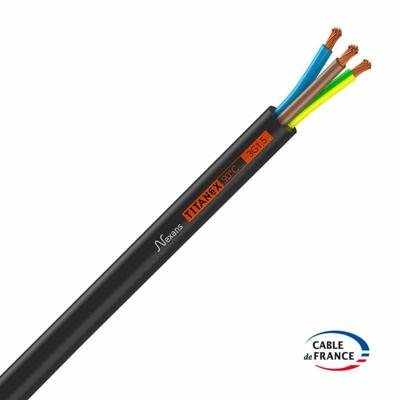 Rubber kabel 3 x 1.5mm² Titanex Nexans H07RN-F ECA rol 100 meter