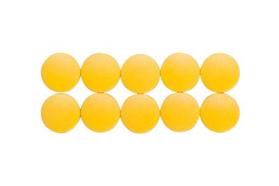 Maul Solid whiteboard magneet 150gr 10 stuks geel