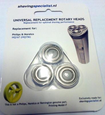 Huismerk Universele scheerkoppen voor de HQ167 en HQ157 Huismerk Universele scheerkoppen voor de HQ167 en HQ157