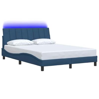 Bedframe zonder matras "Hanko" 120x200 cm stof crèmekleurig