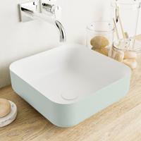 MONDIAZ BINX Waskom solid surface 36cm kleur Greey / Talc - thumbnail