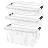 Siena HOME Opbergdoos Anzio Transparant 21 l (b x h x d) 510 x 148 x 385 mm 3 stuk(s) - thumbnail