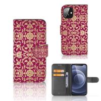 Wallet Case Apple iPhone 12 Mini Barok Pink - thumbnail