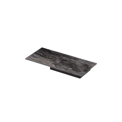 INK Post Wastafel keramische slab envelop bak rechts zonder kraangat 100x45x1 Venice brown glossy INK Post Wastafel keramische slab envelop bak rechts zonder kraangat 100x45x1 Venice brown glossy