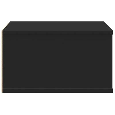VidaXL Printerkastje 49x40x22,5 cm bewerkt hout zwart