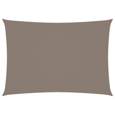 Zonnescherm rechthoekig 3,5x4,5 m oxford stof taupe