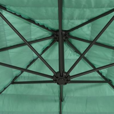 Parasol met stalen paal 223x223x213 cm groen Parasol met stalen paal 223x223x213 cm groen