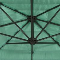 Parasol met stalen paal 223x223x213 cm groen - thumbnail