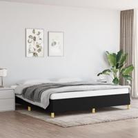Bedframe zonder matras stof zwart 200x200 cm - thumbnail