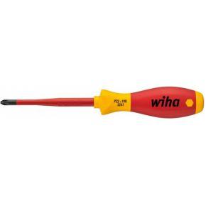 Pozidriv schroevendraaier PZ2 x 100 SoftFinish electric slimFix 3241 Wiha