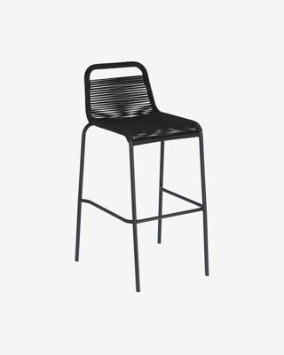 Kave Home Outdoor Barkruk 'Lambton' kleur Zwart (zithoogte 74cm) Kave Home Outdoor Barkruk 'Lambton' kleur Zwart (zithoogte 74cm)