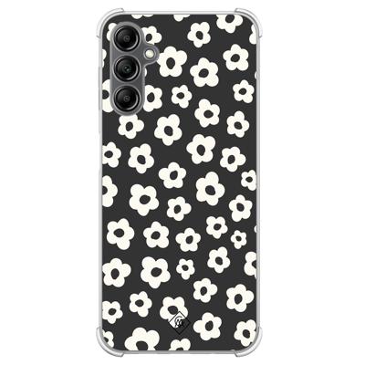 Samsung Galaxy A14 shockproof hoesje - Retro bloempjes Samsung Galaxy A14 shockproof hoesje - Retro bloempjes