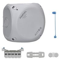 Hensel 62000003 Verdeeldoos Halogeenvrij, Verzegelbaar (l x b) 104 mm x 104 mm 1 stuk(s) - thumbnail