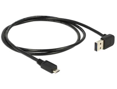 DeLOCK USB-A 2.0 male 90° > Micro-USB male kabel