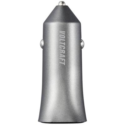 VOLTCRAFT CPS-40W/ 2 VC-RA401 USB-oplader 40 W 2x USB-C USB PD 3.0 Zilver-zwart Auto VOLTCRAFT CPS-40W/ 2 VC-RA401 USB-oplader 40 W 2x USB-C USB PD 3.0 Zilver-zwart Auto