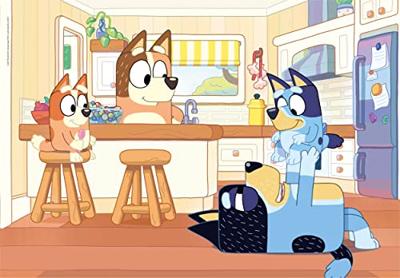 Clementoni legpuzzel - bluey in de keuken, 104st. - thumbnail