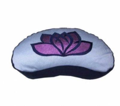 Yogi & Yogini Meditatiekussen Blauw Halve Maan Katoen - Lotus - 33 x 13 cm