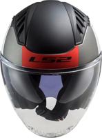 LS2 "of600 copter ii urbane" jethelm helmet of600 copt. ii urbane l white/red - thumbnail