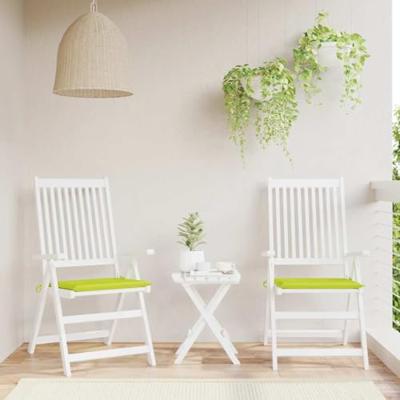 VidaXL Tuinstoelkussens 2 st 50x50x3 cm oxford stof felgroen