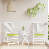 VidaXL Tuinstoelkussens 2 st 50x50x3 cm oxford stof felgroen - thumbnail