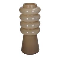 Kersten vaas glas rond 12x30cm beige - thumbnail