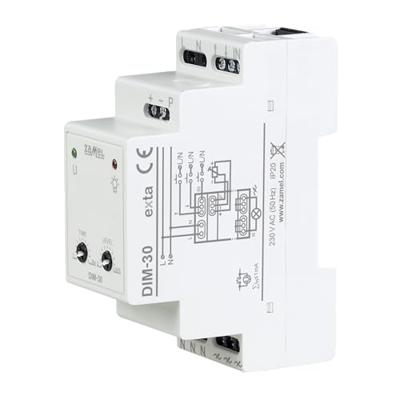 Zamel EXT10000228 DIN-rail dimmer Geschikt voor lampen: LED-lamp, TL-buis, Halogeenlamp, Gloeilamp Zamel EXT10000228 DIN-rail dimmer Geschikt voor lampen: LED-lamp, TL-buis, Halogeenlamp, Gloeilamp