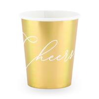 Bekertjes Cheers goud (6st) - thumbnail
